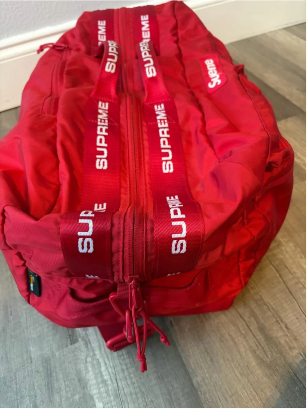 Supreme Cordura Large Duffle Bag FW22 Red -